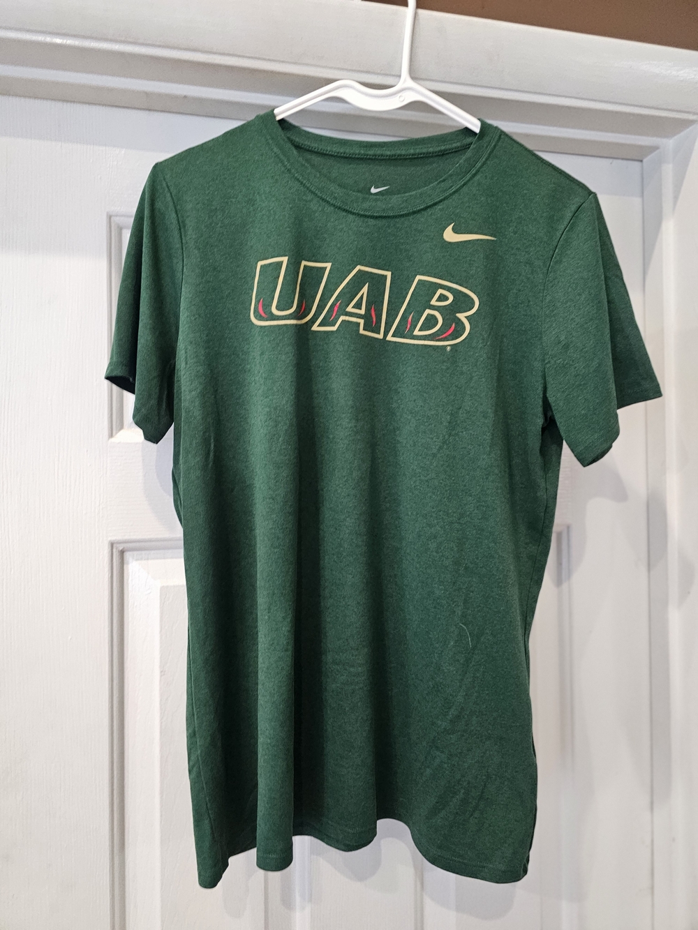 Nike Green UAB Short Sleeve Logo Tee